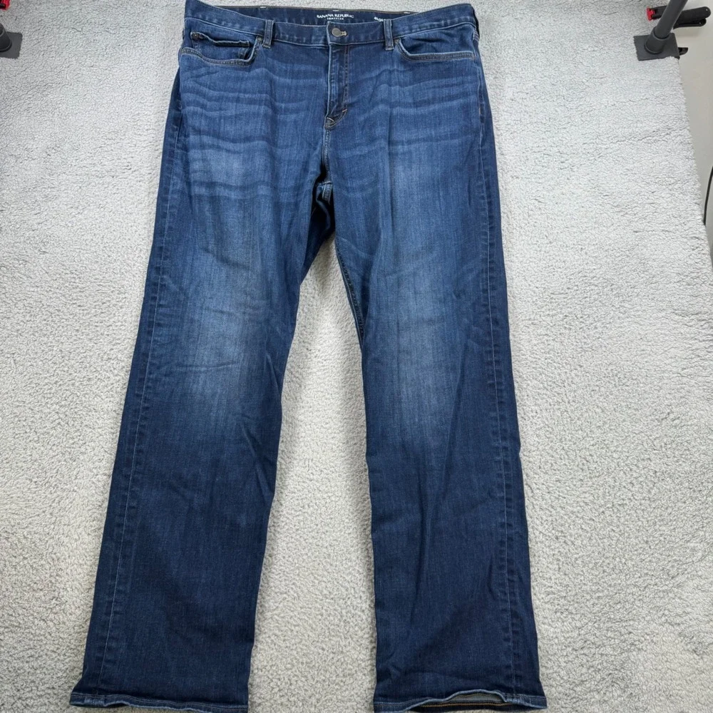 Banana Republic Traveler‎ Straight Fit Dark Wash Jeans Men's 40x32